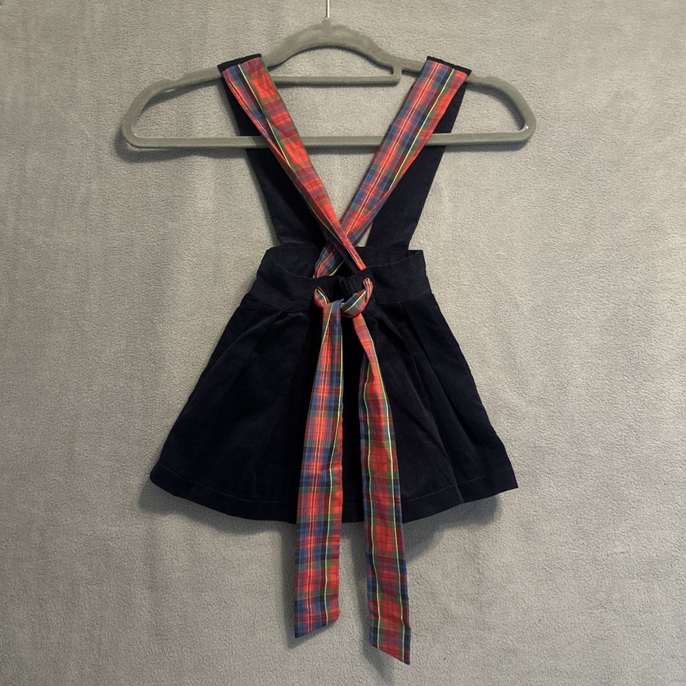 NWT The Beaufort Bonnet Company Pearl Prep Skirt Size 18-24 Months Navy & Plaid - Picture 3 of 9